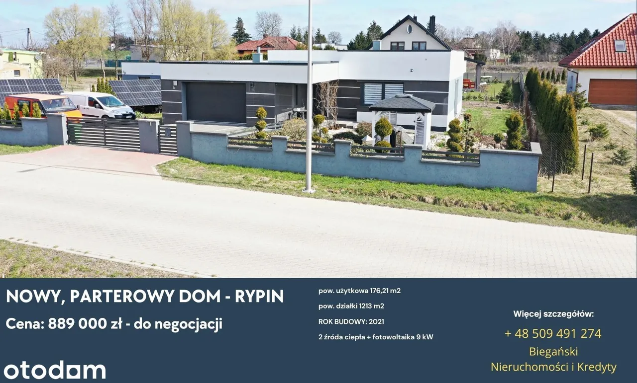 Nowoczesny dom parterowy z garażem, 176 m² — zdjęcie 12 z 12